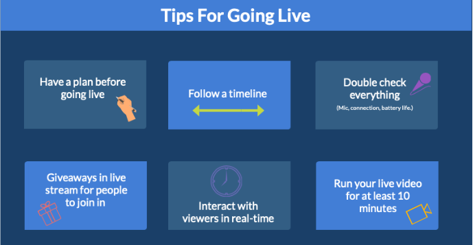 Tips for going live on Facebook