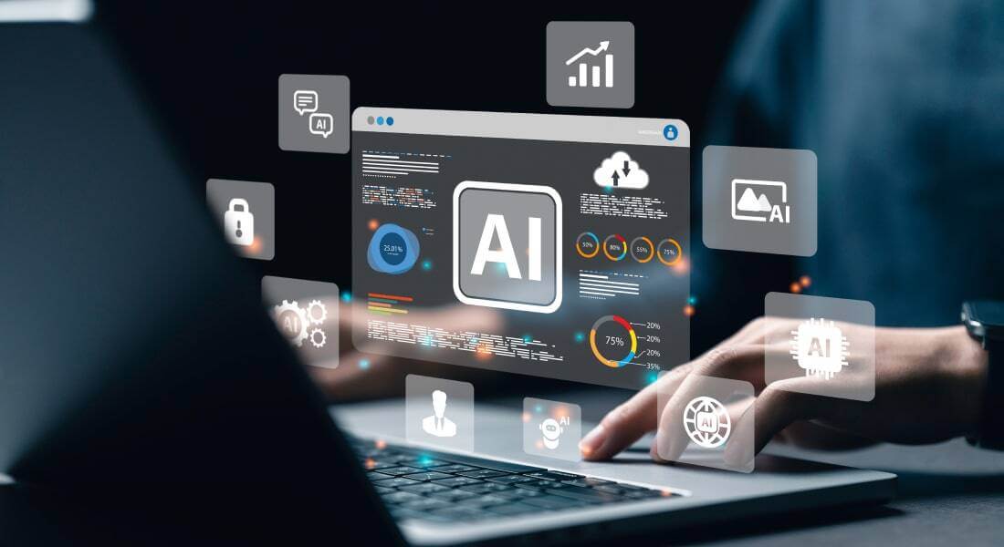 AI website builder business analytics