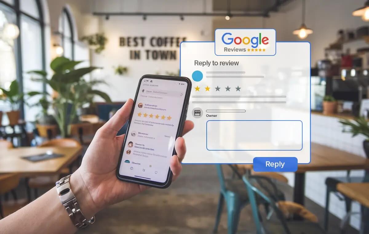 replying to google review